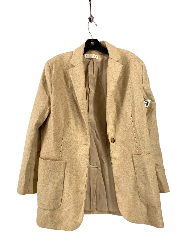 Women's Puffer Blazers -Blazer By Mng In Cream, Size: S
