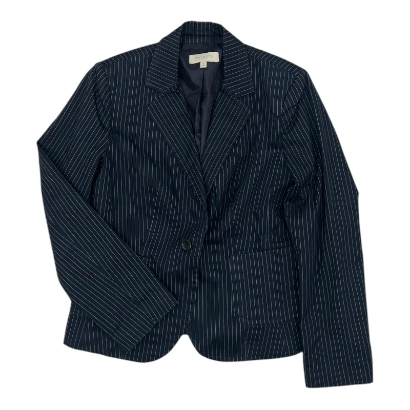 Women's Blazers with Wrap Effect -Blazer By Talbots In Navy, Size:M