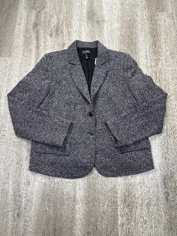 Women's Sleek Fitted Blazers -Blazer By Jones New York In Grey, Size: Xl