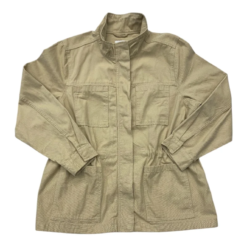 Women's Military Style Double Blazers -Blazer By Vintage America In Tan, Size: Xxl