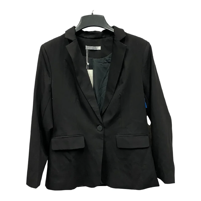Women's Winter Checkered Blazers -Blazer By cicy bell  In Black, Size:Xl