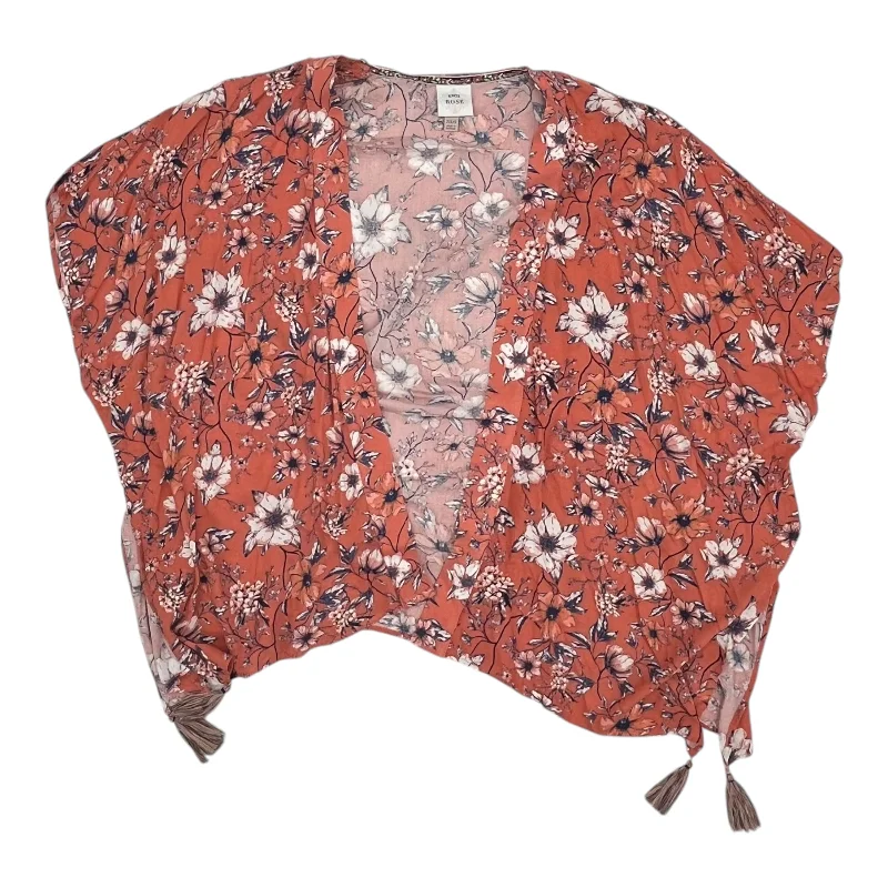 Kimono for Evening Relaxation-Kimono By Knox Rose In Orange, Size:Xs
