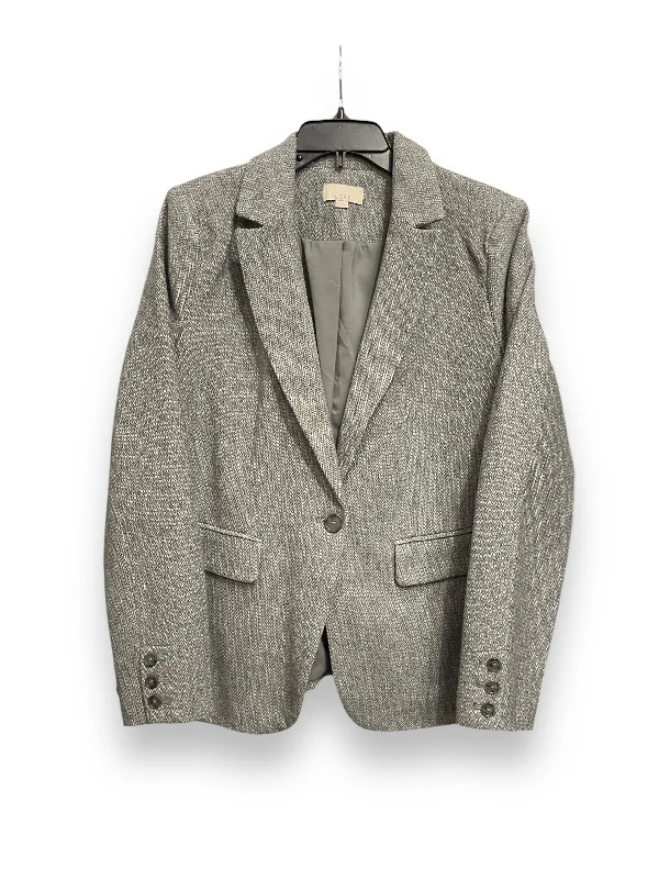 Women's Satin Finish Blazers -Blazer By Loft In Grey, Size: S