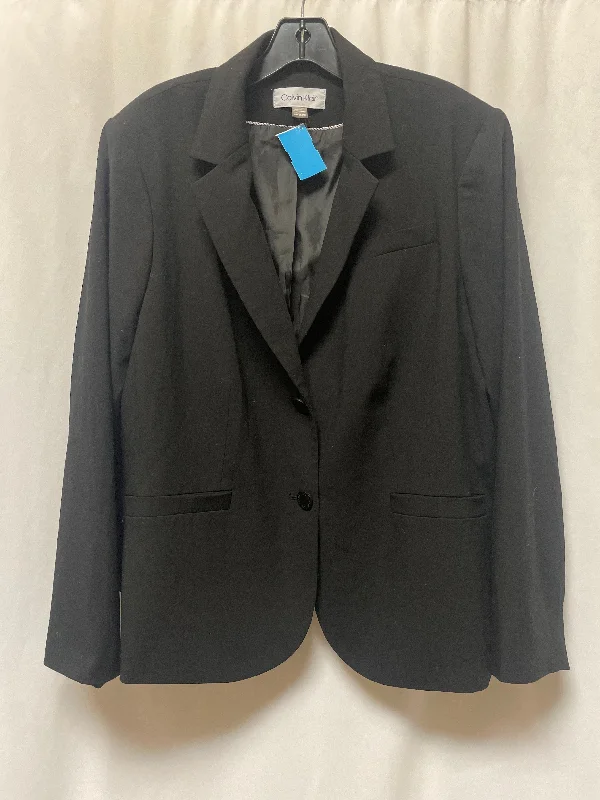 Women's Longline Blazers -Blazer By Calvin Klein In Black, Size: 1x