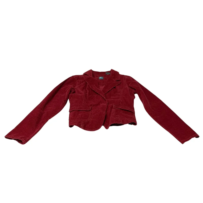 Women's Sporty Blazers -Blazer By French Cuff In Red, Size: M
