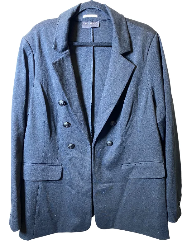 Women's Button-up Blazers for Evening -Blazer By Lane Bryant In Black, Size: 3x