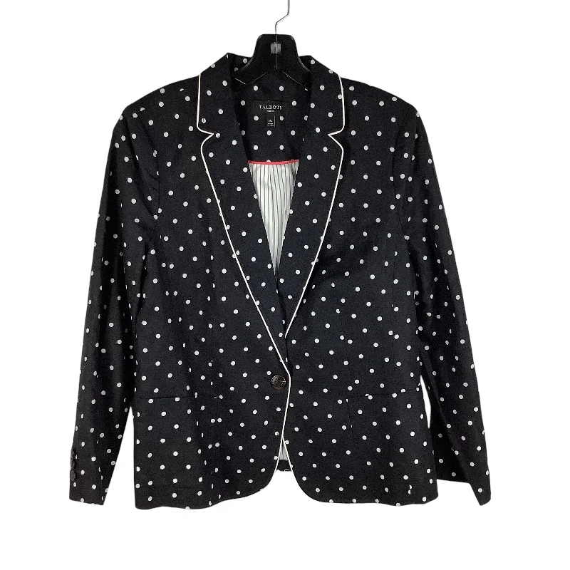 Women's Woolen Tailored Blazers -Blazer By Talbots In Black, Size: Xl (16P)