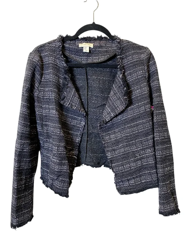 Women's Printed Blazers -Blazer By Adrienne Vittadini In Grey & White, Size: S