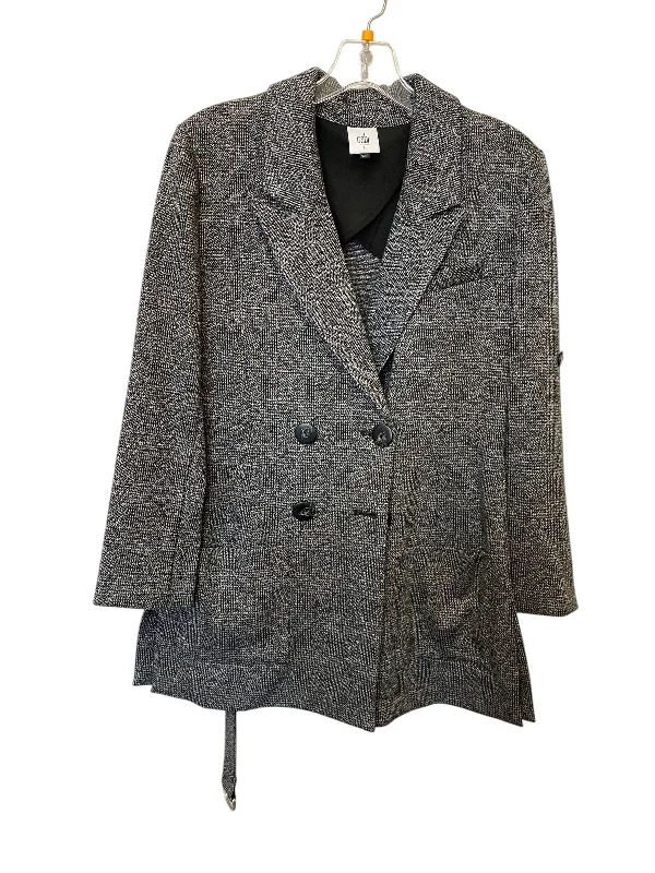 Women's Woolen Office Blazers for Winter -Blazer By Cabi In Grey, Size: S