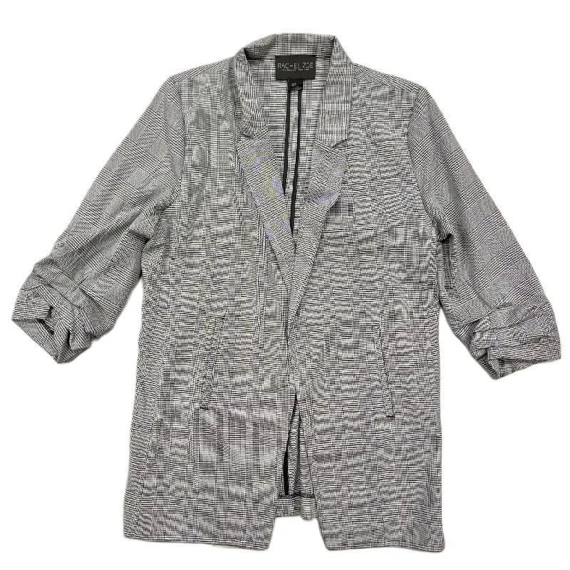 Women's Double-breasted Trend Blazers -Blazer By Rachel Zoe In Black & White, Size: Xl Women's Double-breasted Trend Blazers -Blazer By Rachel Zoe In Black & White, Size: Xl