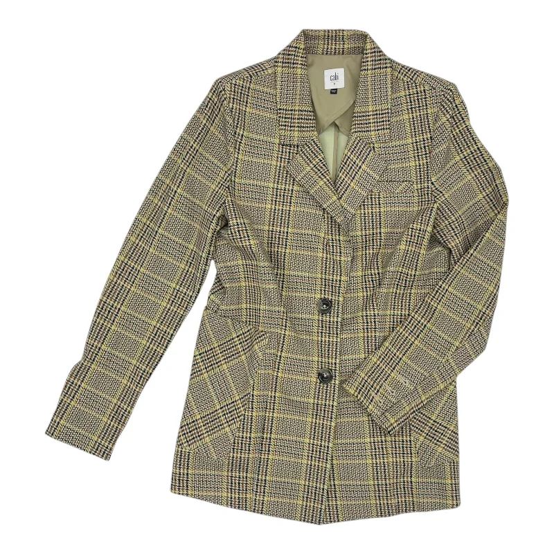 Women's Blazers with a Bolder Look -Blazer By Cabi In Tan, Size:S