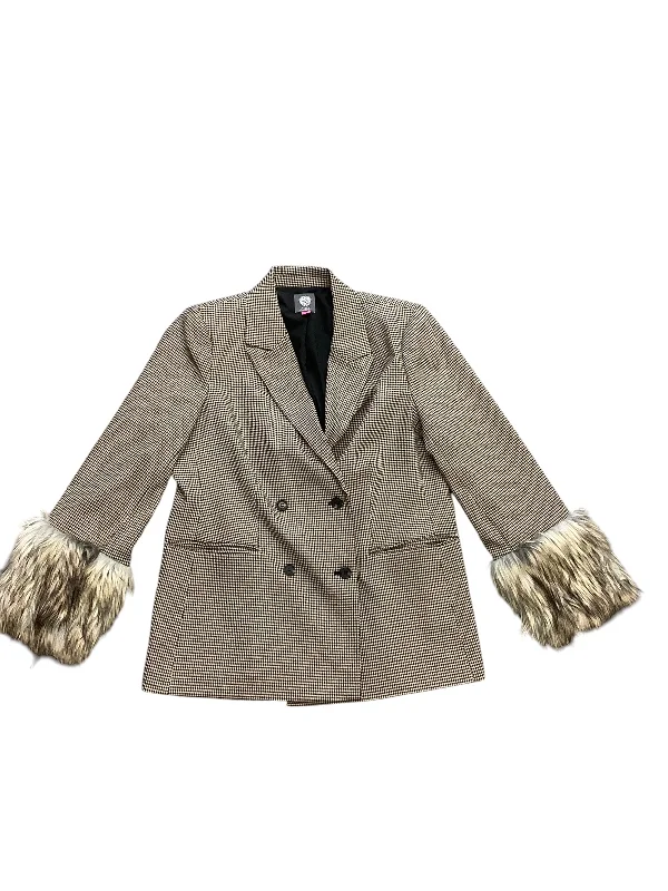 Women's Fashion Wool Blazers -Blazer By Vince Camuto In Plaid Pattern, Size: 14