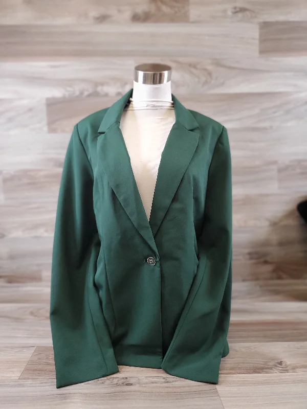 Women's Fancy Blazers with Belt -Blazer By Nanette By Nanette Lepore In Green, Size: M