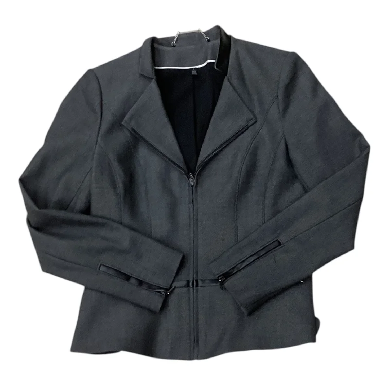 Women's Designer Blazers -Blazer Designer By White House Black Market In Grey, Size: M