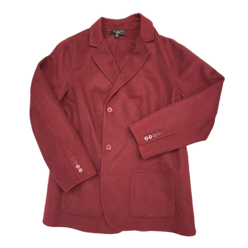 Women's Sophisticated Business Blazers -Blazer By Talbots In Maroon, Size: 1x