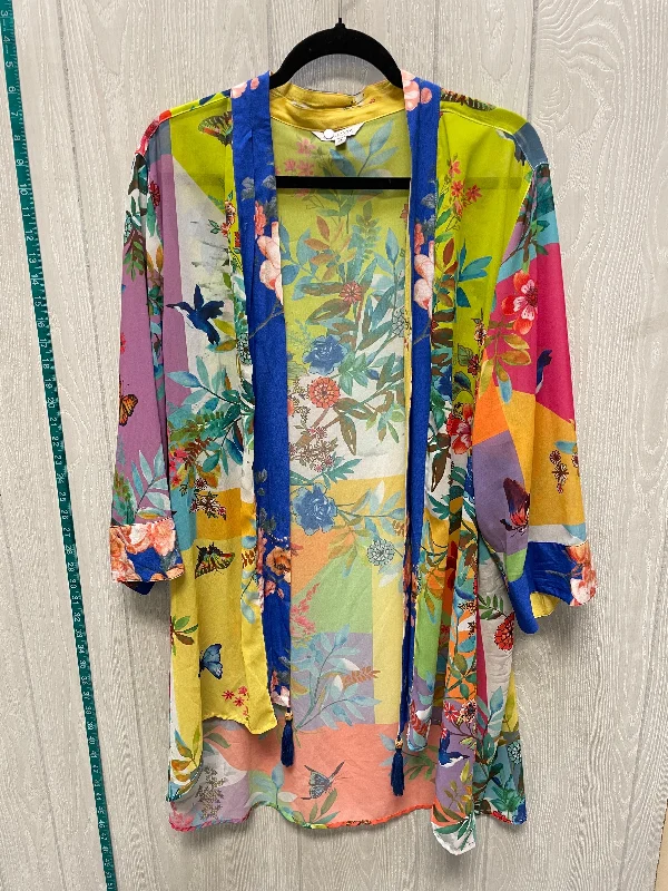 Kimono with Loose Fit-Kimono By John Mark In Multi-colored, Size: Xl
