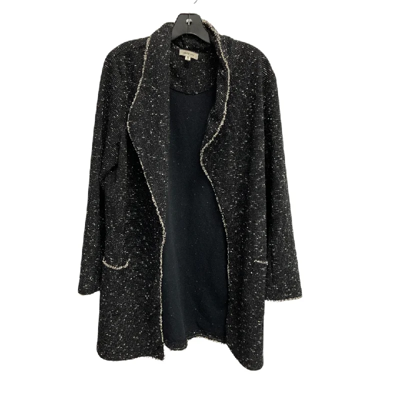 Women's Buttoned Blazers for Summer -Blazer By Max Studio In Black & White, Size: Xl