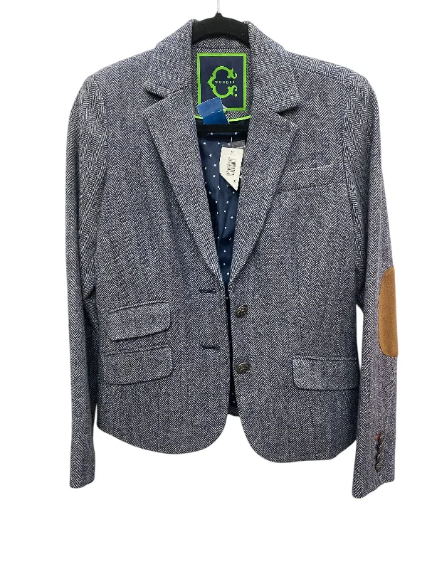 Women's Checkered Blazers -Blazer By C Wonder In Blue, Size: 4