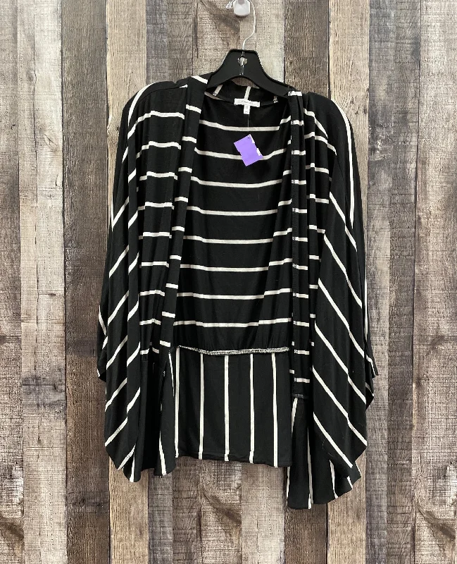Kimono for Spring Fling-Kimono By Maurices In Black & White, Size: M