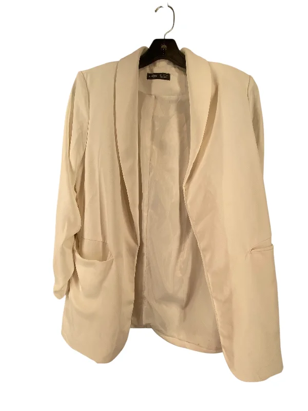 Women's Checkered Winter Blazers -Blazer By Shein In White, Size: M