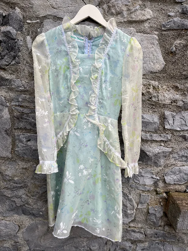 Women's Black Bodycon Dress-70s pastel floral dress uk 4-6