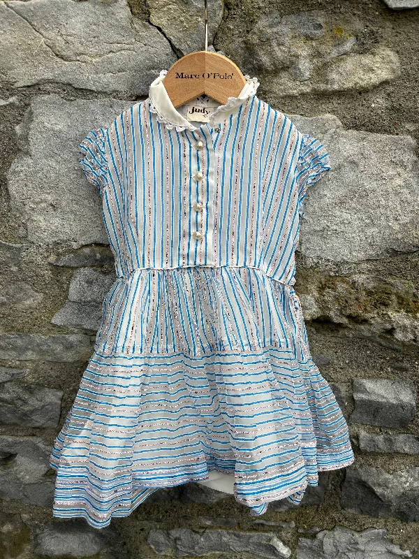 Women's Colorful Dress-70s stripy dress  2-3y (92-98cm)