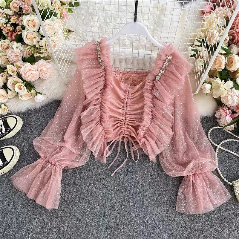 Women's Wide Sleeve Top -Belle Formal Blouse