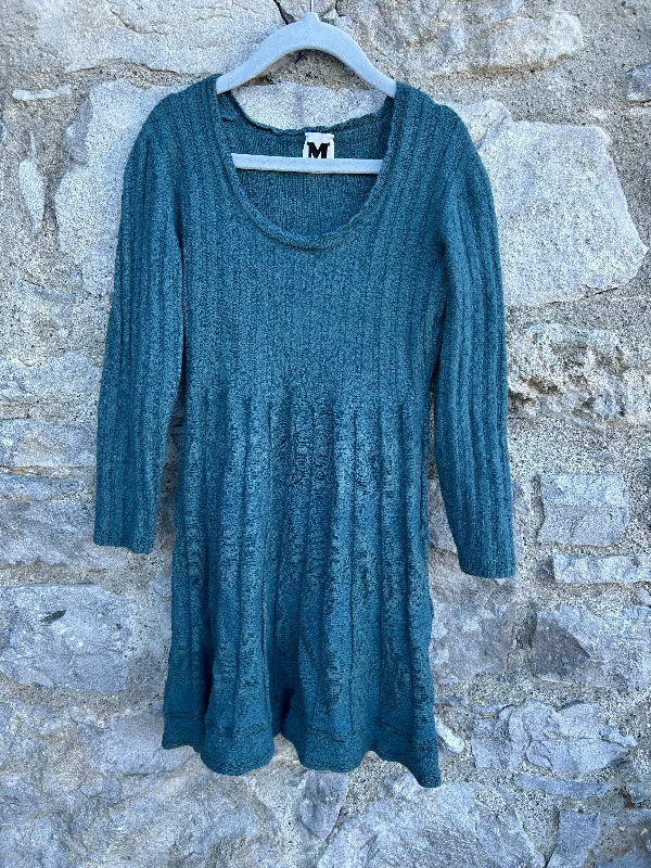 Women's Classic Cocktail Dress-Bottle Green knitted dress  6y (116cm)