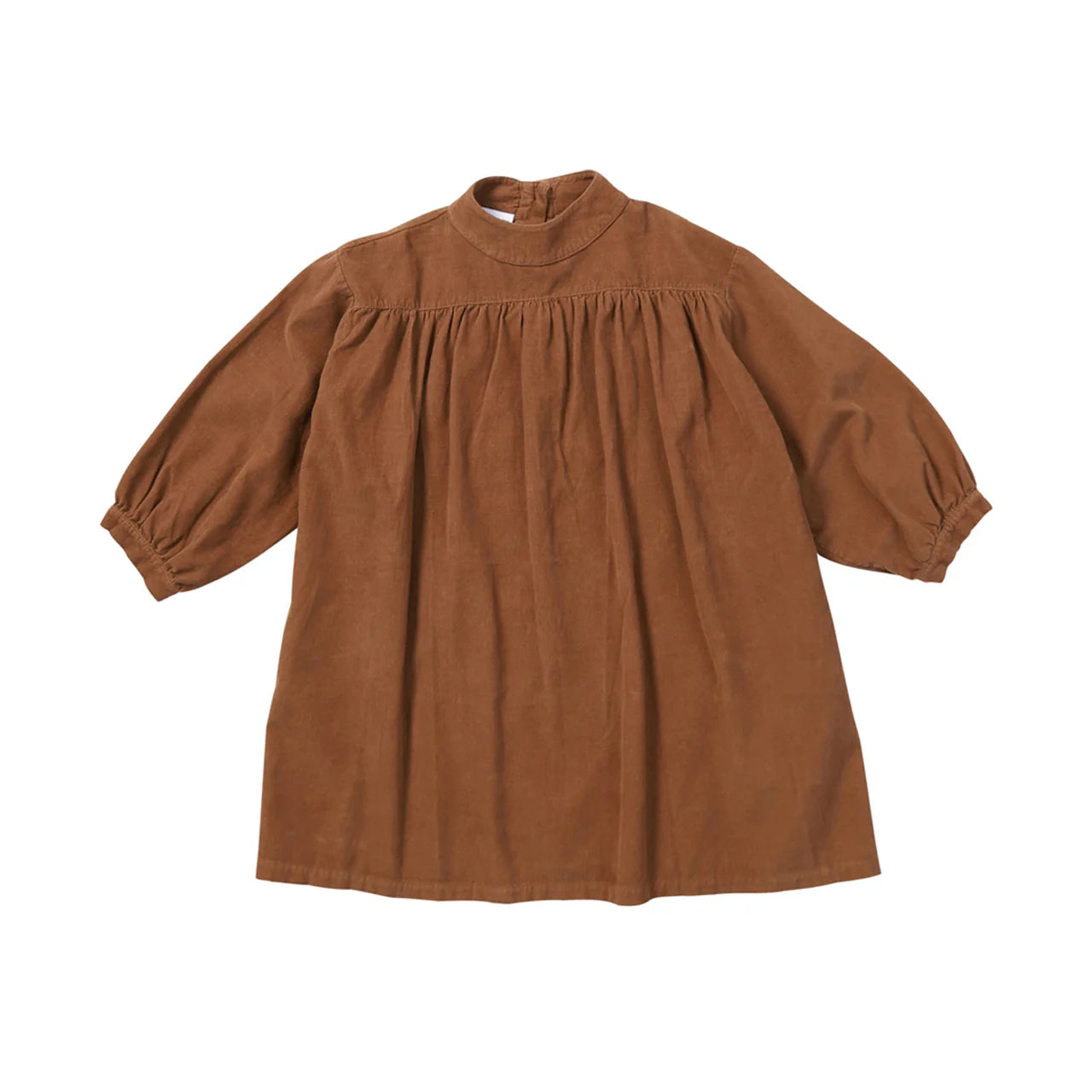 Women's A-line Wool Dress-Brown cord dress   3y (98cm)