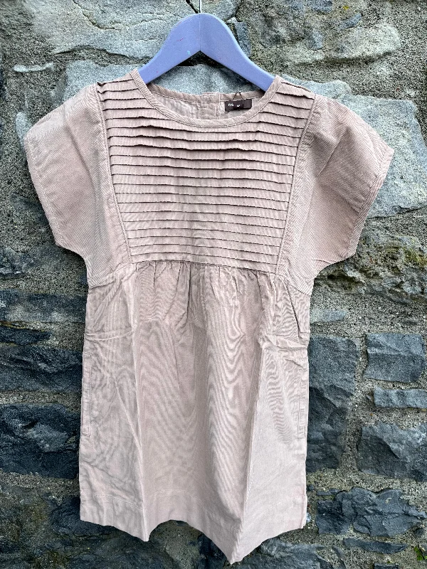 Women's A-line Midi Dress-Dusty pink dress   8y (128cm)