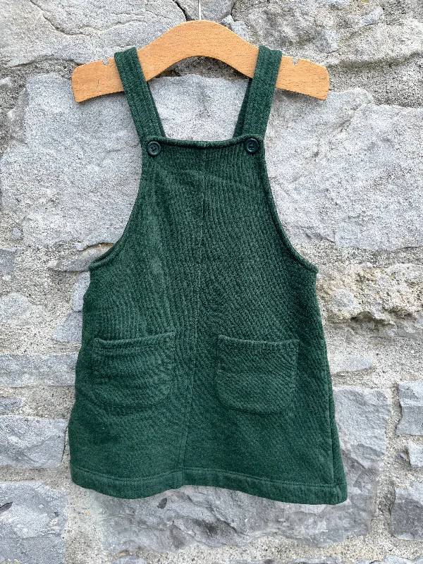 Women's Pencil Dress-Green pinafore  2-3y (92-98cm)