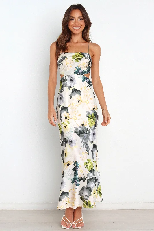 Women's Sheath Dress-Jayne Dress - Floral