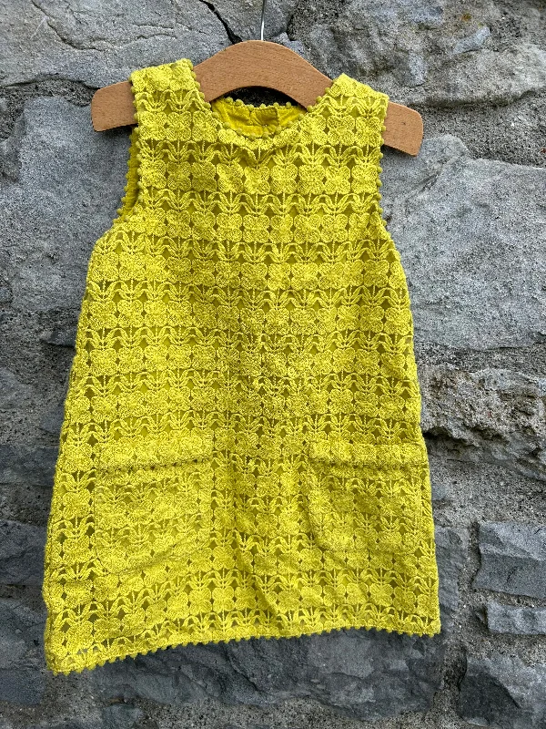 Women's Wrap Maxi Dress-Lace lime dress  2-3y (92-98cm)