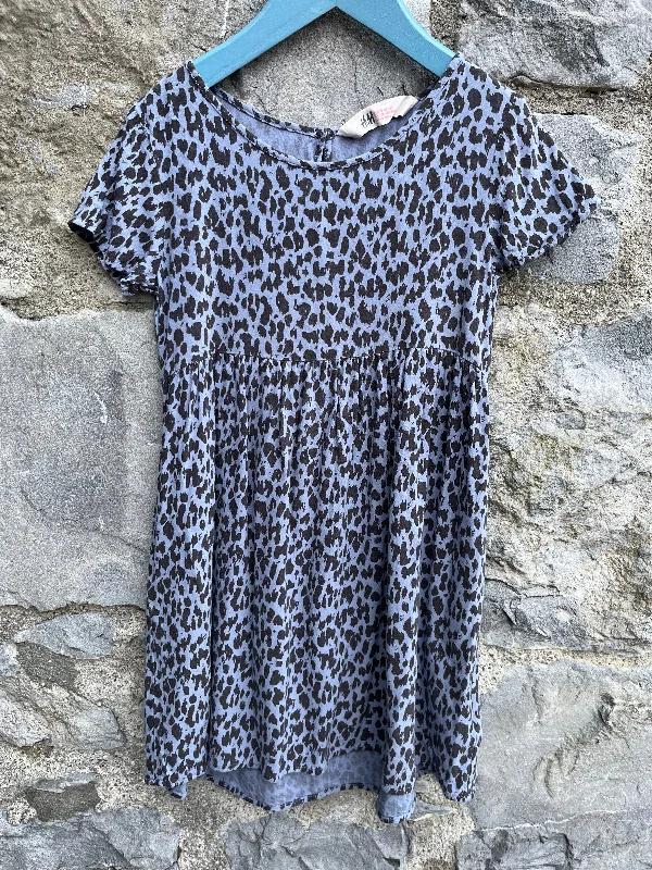 Women's Shift Dress with Belt-Leopard dress   5y (110cm)