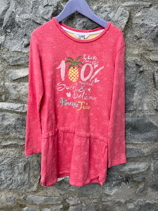 Women's Loose Summer Dress-Pineapple tunic   10y (140cm)