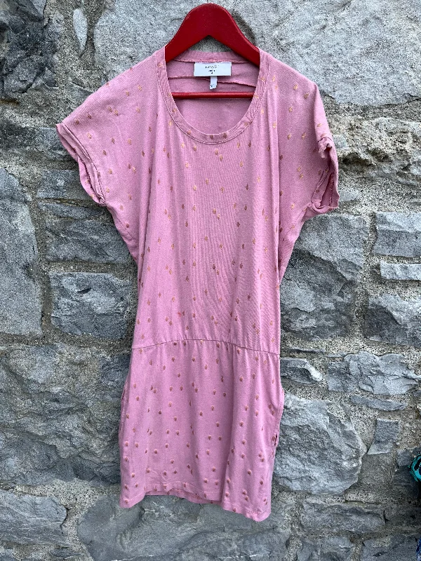 Women's Boho Maxi Dress-Pink tunic   10-11y (140-146cm)