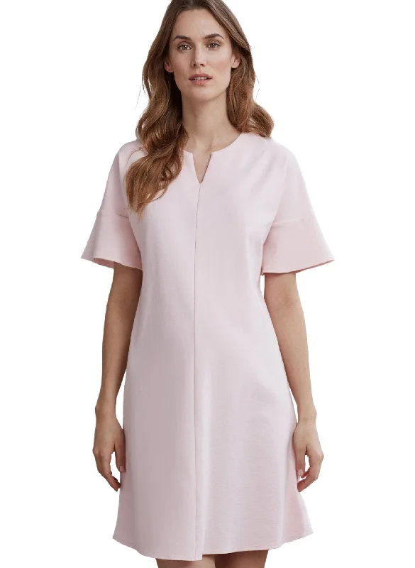 Maternity Dresses with Ruffle Details -Reese Maternity Ponte Dress