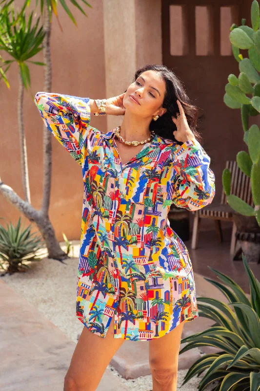Plaid Shirt Dress-Sandy Shirt Dress - Havana Day