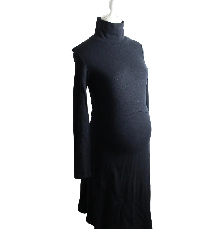 Maternity Dresses with Banded Waist -Seraphine Maternity Long Sleeve Nursing Dress S Maternity Dresses with Banded Waist -Seraphine Maternity Long Sleeve Nursing Dress S