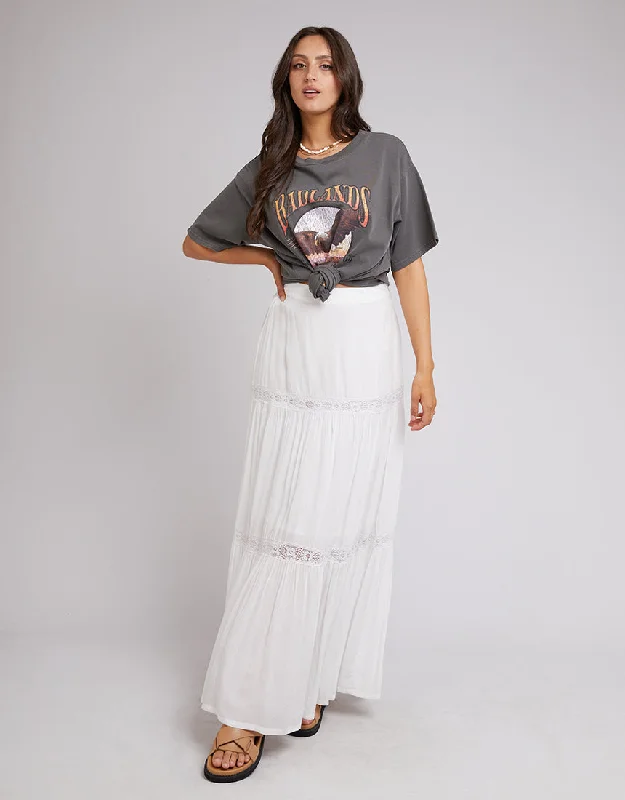 Women's High-low Maxi Dress-All About Eve Denver Maxi Skirt White