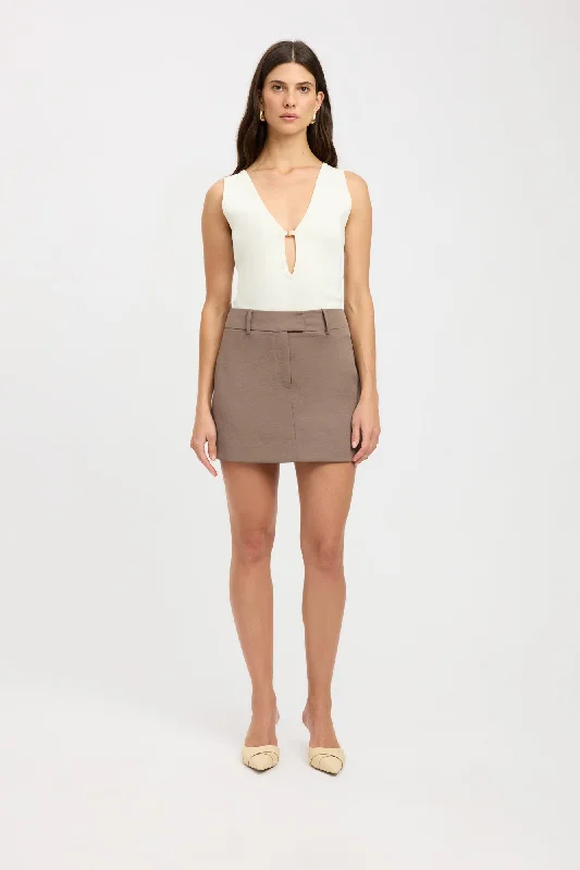 Women's Classic T-shirt Mini Dress-Ariel Core Mini Skirt