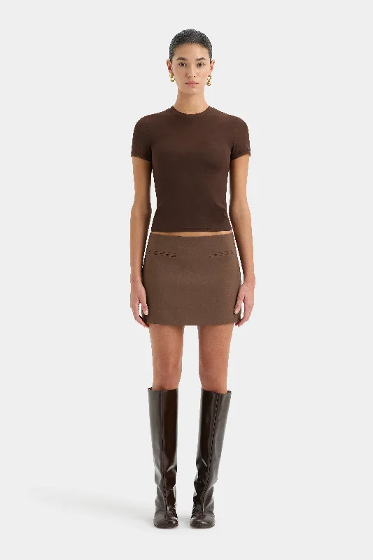 Women's Wraparound Bodycon Mini Dress-Bromley Mini Skirt