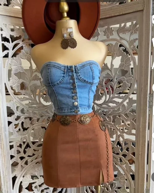 Women's Tulle Skirt Mini Dress-Brown Mini Skirt- Stretchy