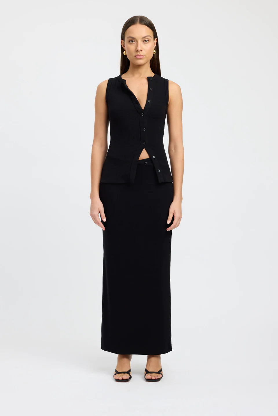 Women's Plunging V-neck Maxi Dress-Carter Maxi Skirt