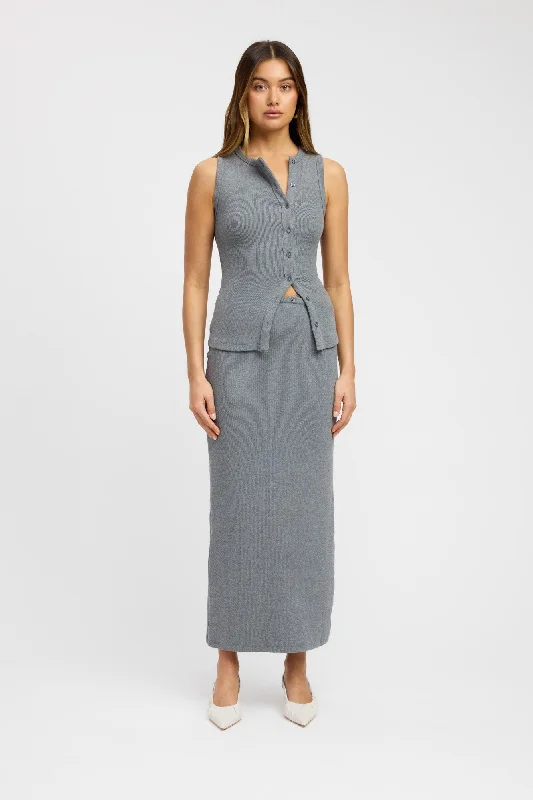 Women's Pleated Flowing Maxi Dress-Carter Maxi Skirt
