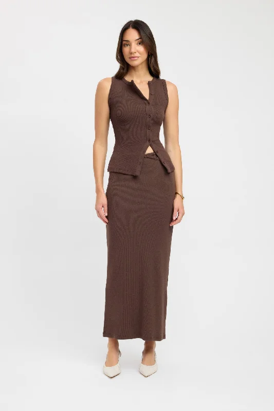 Women's Strap Detail Maxi Dress-Carter Maxi Skirt