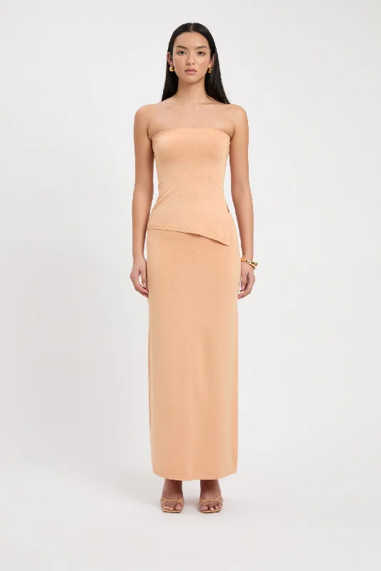 Women's Solid Maxi Dress-Isla Maxi Skirt