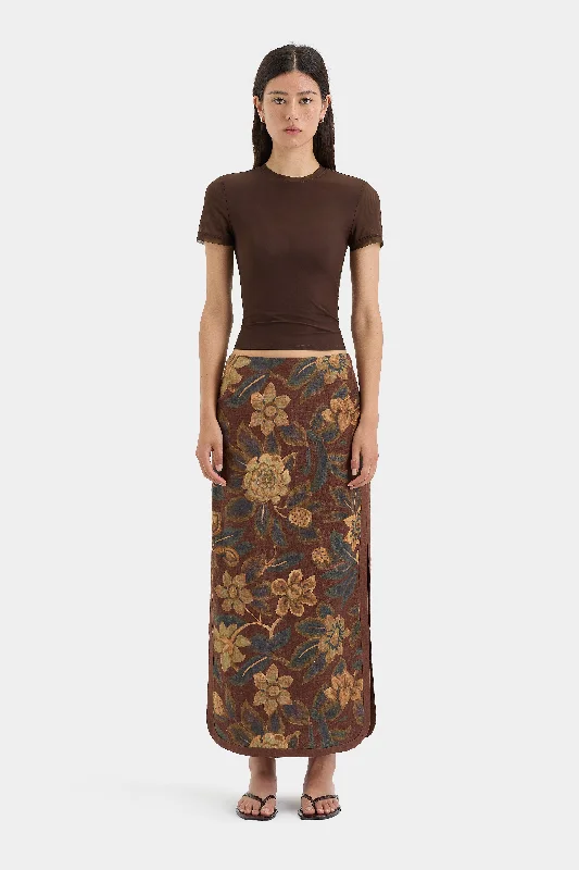 Women's Faux Leather Midi Dress-Jerry Midi Skirt