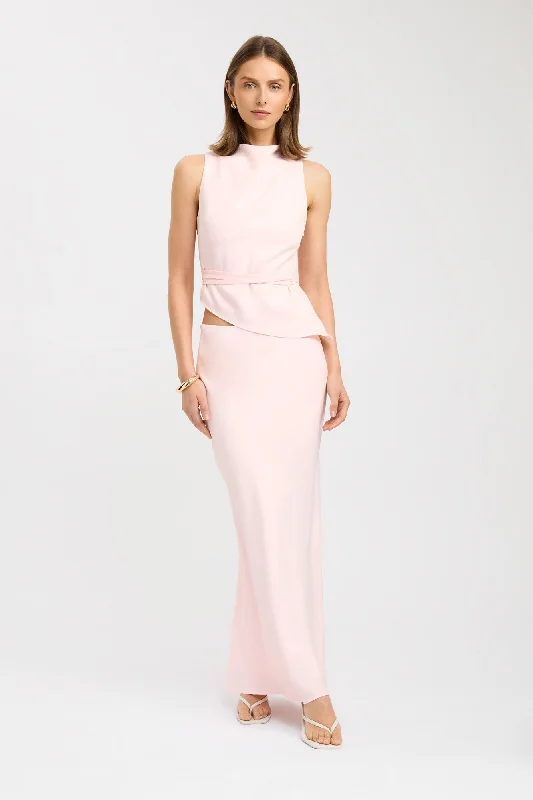 Women's Short Sleeve Maxi Dress-Maria Maxi Skirt
