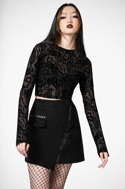 Women's Lined Mini Dress-Keyla Mini Skirt